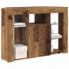 Kątowa szafka LED pod telewizor Stare drewno 100x40x68cm