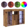 Kątowa szafka LED pod telewizor Stare drewno 100x40x68cm