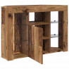 Kątowa szafka LED pod telewizor Stare drewno 100x40x68cm