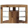 Kątowa szafka LED pod telewizor Stare drewno 100x40x68cm