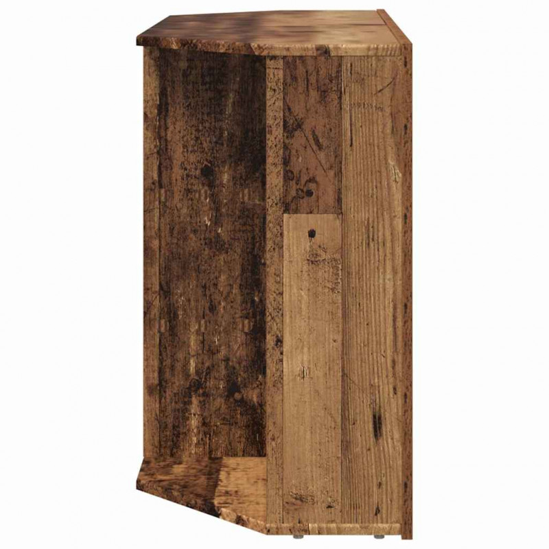 Kątowa szafka LED pod telewizor Stare drewno 100x40x68cm