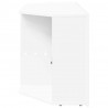 Kątowa szafka LED pod telewizor Biały 100 x 40 x 50 cm