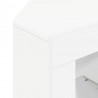 Kątowa szafka LED pod telewizor Biały 100 x 40 x 50 cm