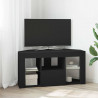 Kątowa szafka LED pod telewizor Czarny 100 x 40 x 50 cm