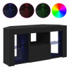 Kątowa szafka LED pod telewizor Czarny 100 x 40 x 50 cm