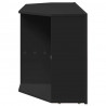 Kątowa szafka LED pod telewizor Czarny 100 x 40 x 50 cm