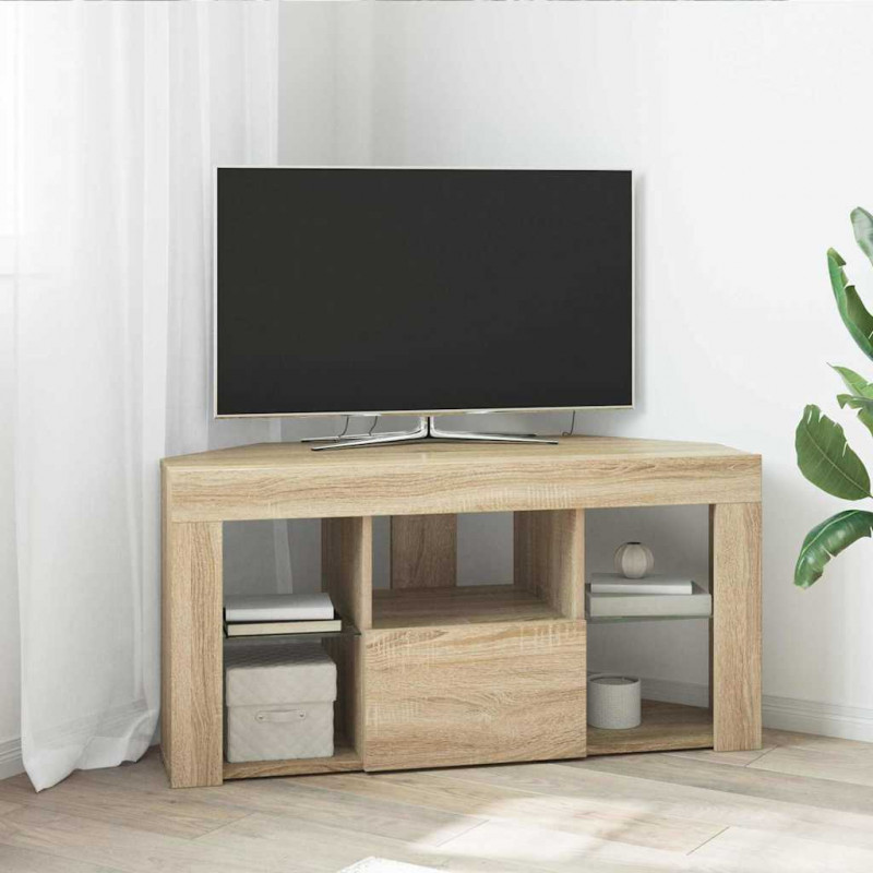 Kątowa szafka LED pod telewizor Dąb Sonoma 100 x 40 x 50 cm