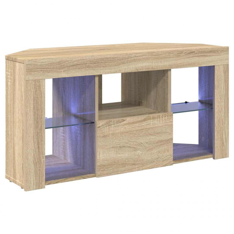 Kątowa szafka LED pod telewizor Dąb Sonoma 100 x 40 x 50 cm