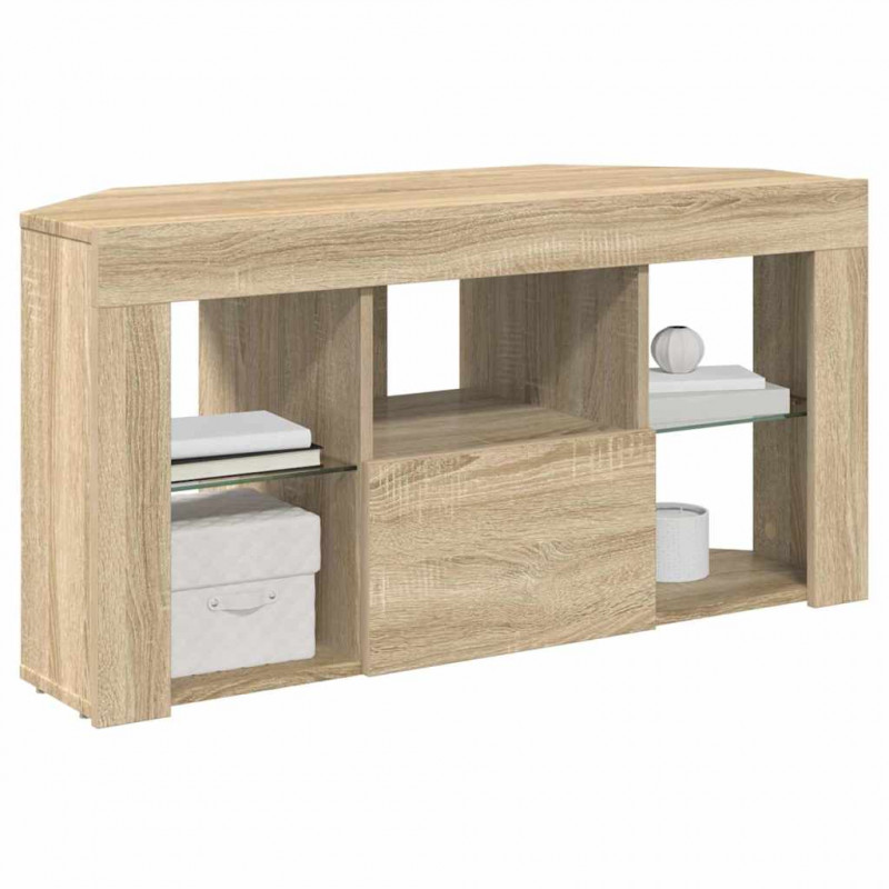 Kątowa szafka LED pod telewizor Dąb Sonoma 100 x 40 x 50 cm