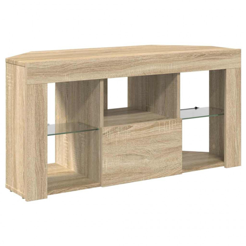Kątowa szafka LED pod telewizor Dąb Sonoma 100 x 40 x 50 cm