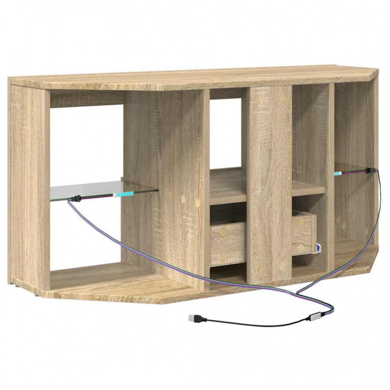 Kątowa szafka LED pod telewizor Dąb Sonoma 100 x 40 x 50 cm