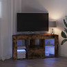 Kątowa szafka LED pod telewizor Dąb wędzony 100 x 40 x 50 cm