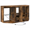 Kątowa szafka LED pod telewizor Dąb wędzony 100 x 40 x 50 cm
