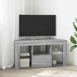 Kątowa szafka LED pod telewizor Szary Sonoma 100 x 40 x 50 cm