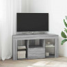 Kątowa szafka LED pod telewizor Szary Sonoma 100 x 40 x 50 cm