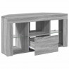 Kątowa szafka LED pod telewizor Szary Sonoma 100 x 40 x 50 cm