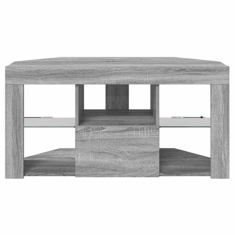 Kątowa szafka LED pod telewizor Szary Sonoma 100 x 40 x 50 cm