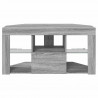 Kątowa szafka LED pod telewizor Szary Sonoma 100 x 40 x 50 cm