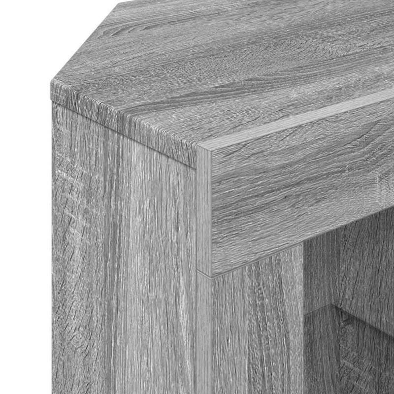 Kątowa szafka LED pod telewizor Szary Sonoma 100 x 40 x 50 cm