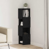 Szafka narożna Czarny Dąb 25,5x25x102cm Materiał drewnopochodny