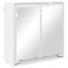 Szafka z lustrem do łazienki z półką Biały 60 x 20 x 60 cm