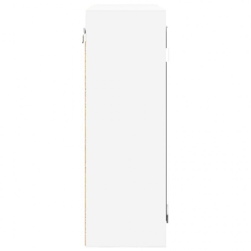 Szafka z lustrem do łazienki z półką Biały 60 x 20 x 60 cm