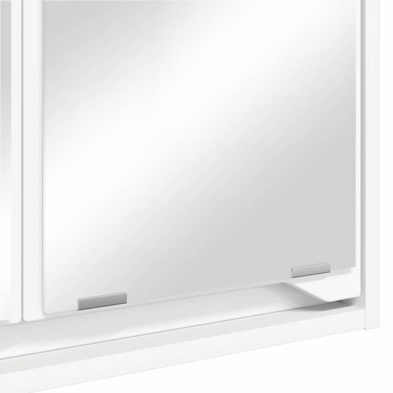 Szafka z lustrem do łazienki z półką Biały 60 x 20 x 60 cm