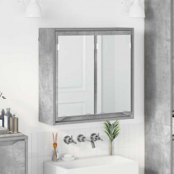 Szafka z lustrem do łazienki Betonowy szary 60 x 20 x 60 cm
