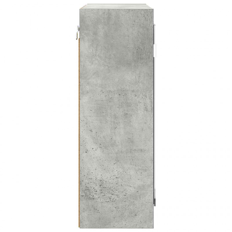 Szafka z lustrem do łazienki Betonowy szary 60 x 20 x 60 cm