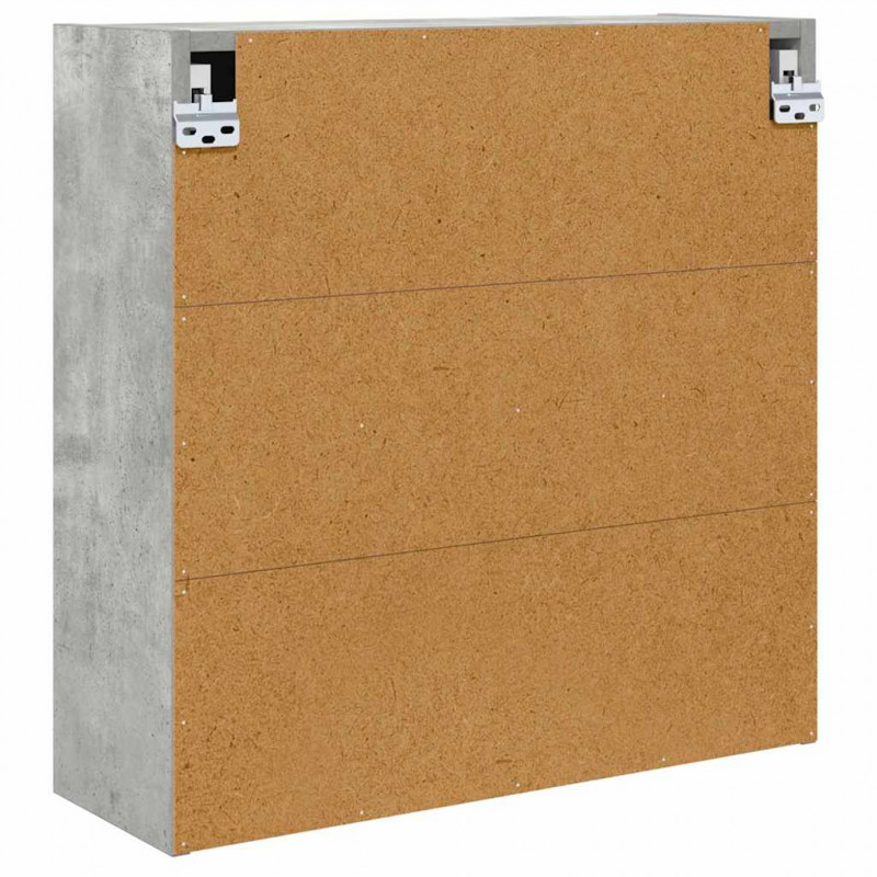 Szafka z lustrem do łazienki Betonowy szary 60 x 20 x 60 cm