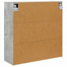 Szafka z lustrem do łazienki Betonowy szary 60 x 20 x 60 cm