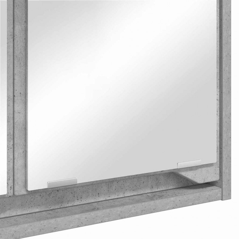 Szafka z lustrem do łazienki Betonowy szary 60 x 20 x 60 cm
