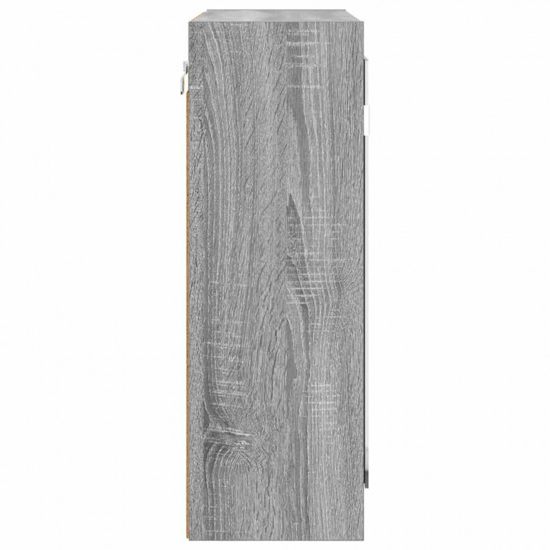Szafka z lustrem do łazienki Szary Sonoma 60 x 20 x 60 cm