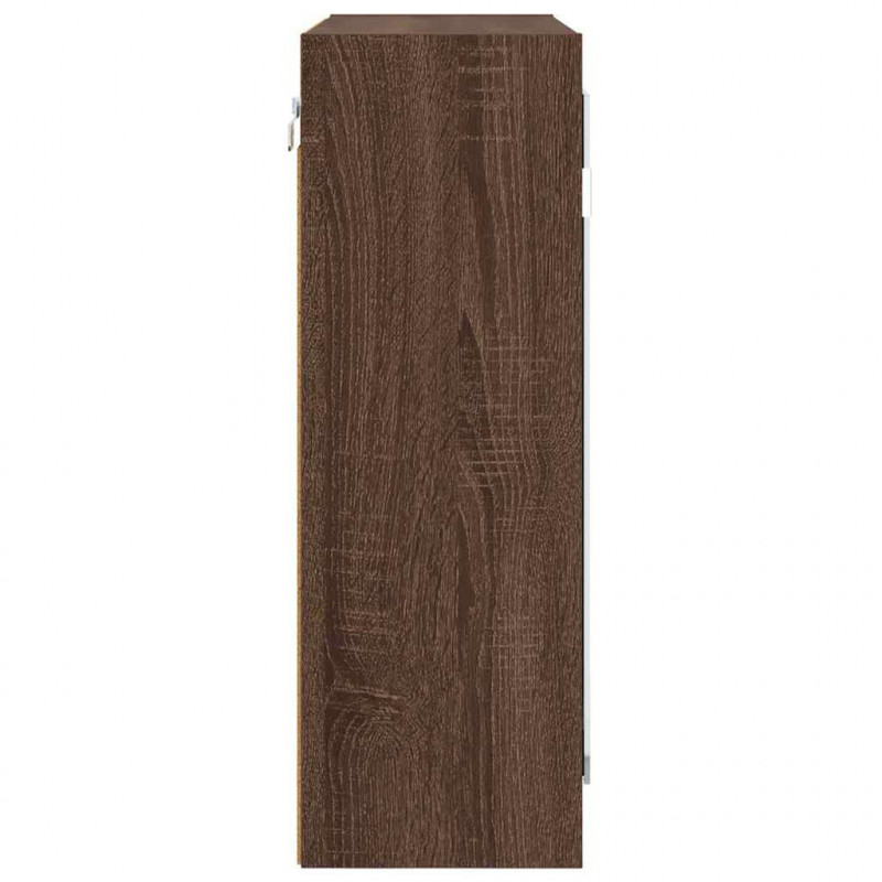 Szafka z lustrem do łazienki Brązowy dąb 60 x 20 x 60 cm