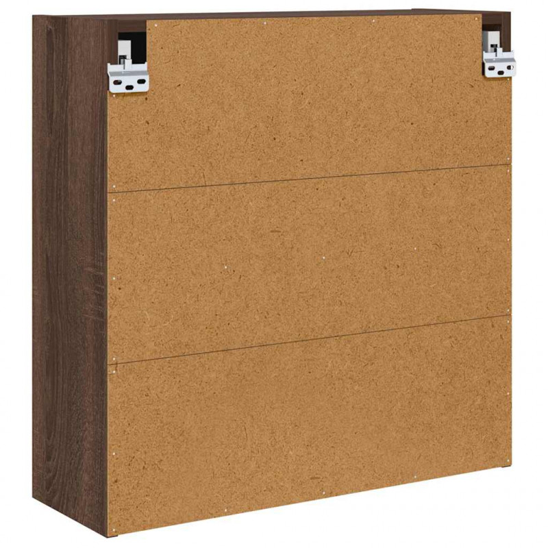 Szafka z lustrem do łazienki Brązowy dąb 60 x 20 x 60 cm