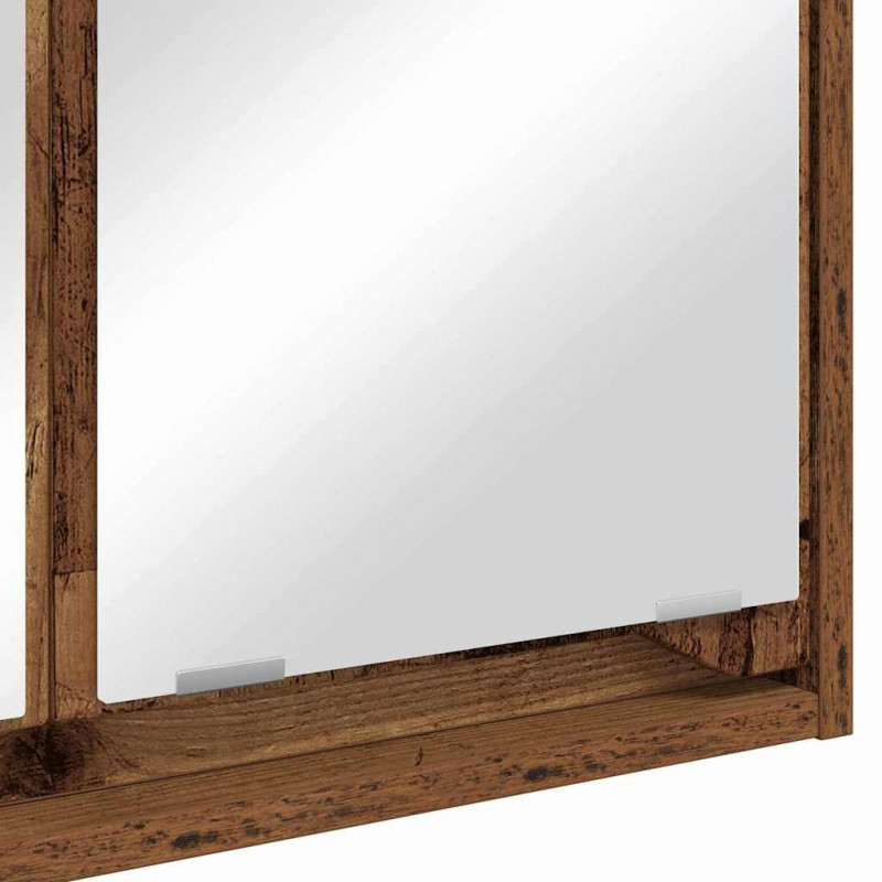 Szafka z lustrem do łazienki Stare drewno 60 x 20 x 60 cm