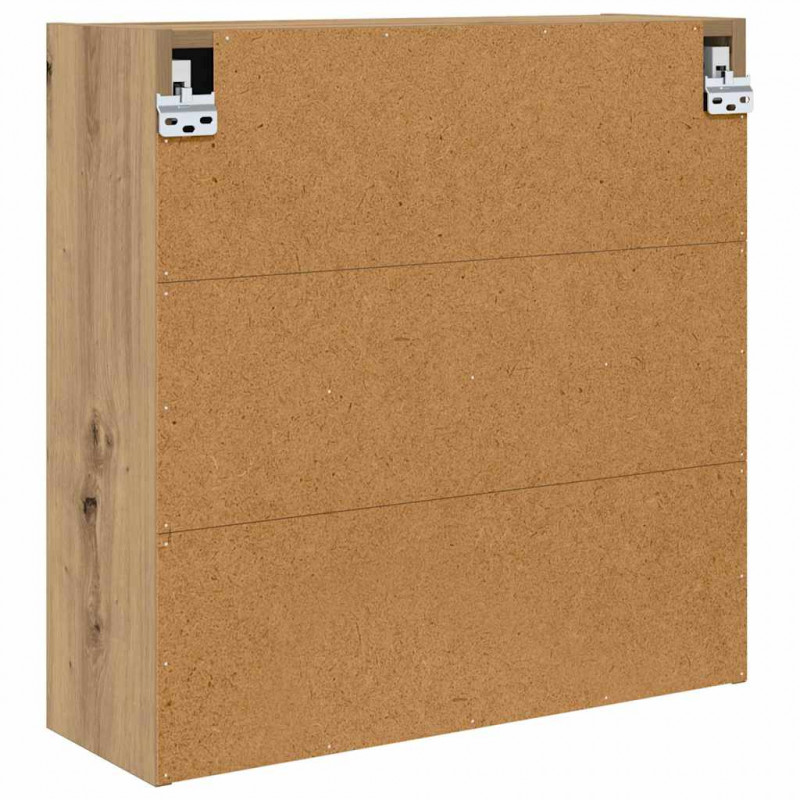 Szafka z lustrem do łazienki Dąb rzemieślniczy 60 x 20 x 60 cm