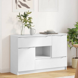 Bufet z szufladą Biały 100 x 30 x 65,6 Materiał drewnopochodny