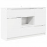 Bufet z szufladą Biały 100 x 30 x 65,6 Materiał drewnopochodny