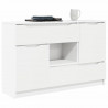 Bufet z szufladą Biały 100 x 30 x 65,6 Materiał drewnopochodny