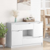 Bufet z szufladą Biały 100 x 30 x 65,6 Materiał drewnopochodny