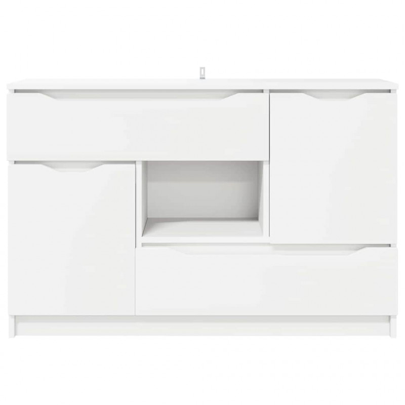 Bufet z szufladą Biały 100 x 30 x 65,6 Materiał drewnopochodny