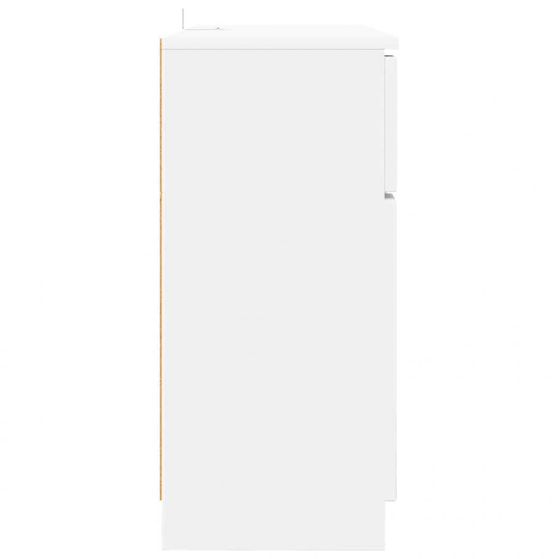 Bufet z szufladą Biały 100 x 30 x 65,6 Materiał drewnopochodny