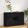 Bufet z szufladą Czarny 100 x 30 x 65,6 Materiał drewnopochodny