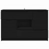 Bufet z szufladą Czarny 100 x 30 x 65,6 Materiał drewnopochodny