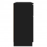 Bufet z szufladą Czarny 100 x 30 x 65,6 Materiał drewnopochodny
