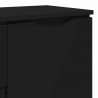 Bufet z szufladą Czarny 100 x 30 x 65,6 Materiał drewnopochodny