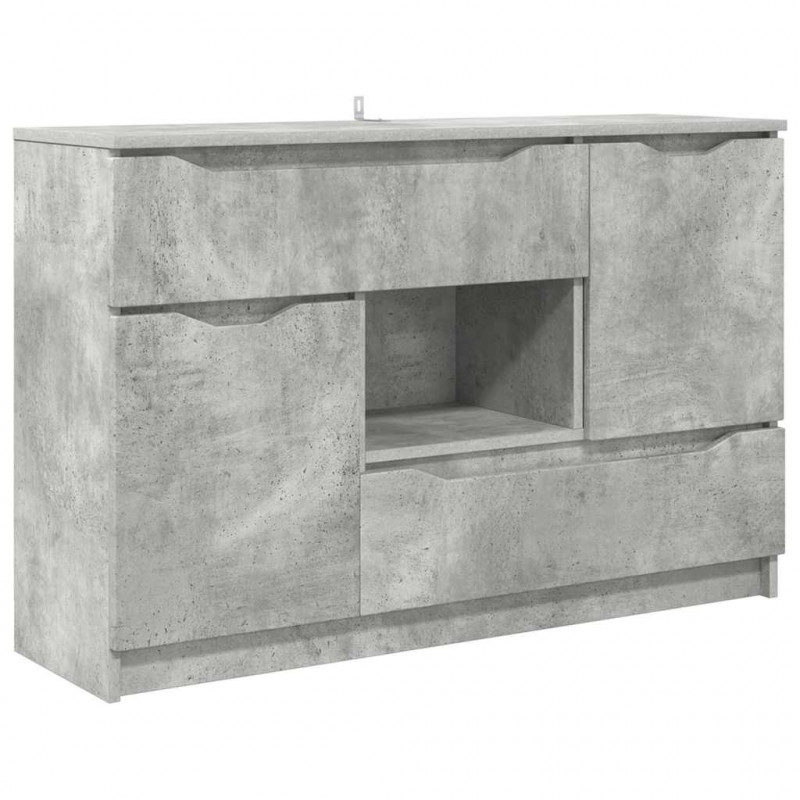 Bufet Betonowy szary 100 x 30 x 65,6 Materiał drewnopochodny