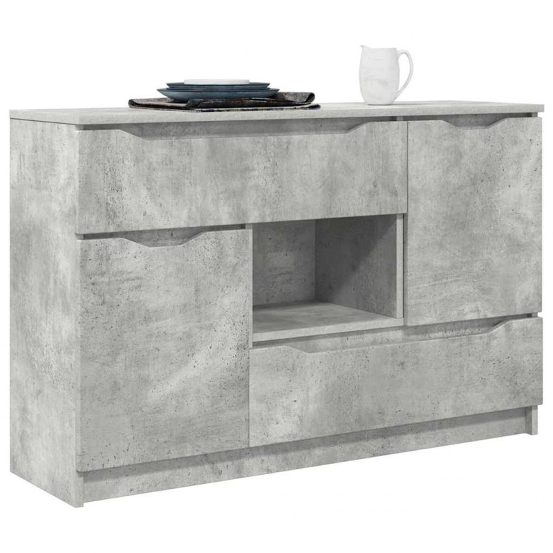 Bufet Betonowy szary 100 x 30 x 65,6 Materiał drewnopochodny