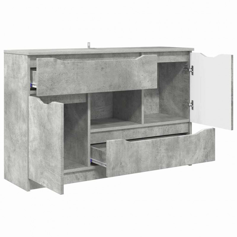 Bufet Betonowy szary 100 x 30 x 65,6 Materiał drewnopochodny